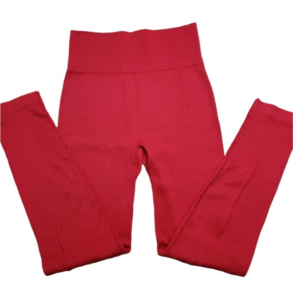 AERIE Limited Edition Ca Stop Me Hi-Rise Seamless Ribbed Legging Size Large - Picture 6 of 7